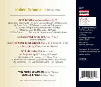 CD Paul Armin Edelmann: Schumann: Ausgewählte Lieder - Selected Songs 495402