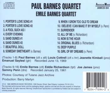 CD Paul Barnes Quartet: Paul Barnes Quartet 1969 / Emile Barnes Quartet 1961 526918