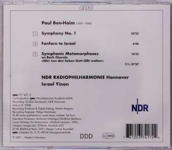 CD Paul Ben-Haim: Symphony No. 1 ∙ Fanfare To Israel ∙ Symphonic Metamorphosis 188721