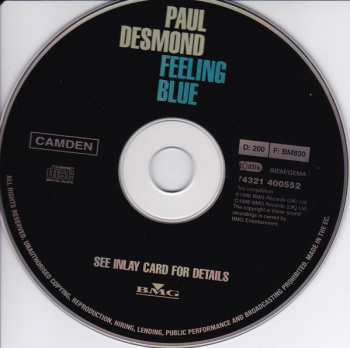 CD Paul Desmond: Feeling Blue 191349