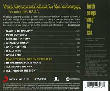 CD Paul Desmond: Glad To Be Unhappy 276529
