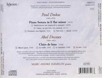 CD Paul Dukas: Piano Sonata / Clairs De Lune 288527