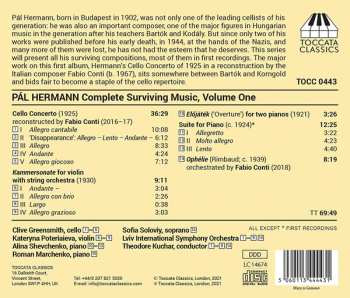 CD Paul Hermann: Complete Surviving Music, Volume One - Cello Concerto 119491
