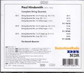 3CD Paul Hindemith: Complete String Quartets 118641
