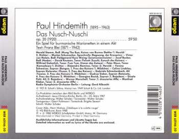 CD Paul Hindemith: Das Nusch-Nuschi 306374