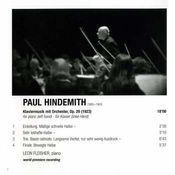 CD Paul Hindemith: Hindemith — Klaviermusik Mit Orchester (For Piano Left Hand); Dvorák — Symphony No. 9 "From The New World" 278785