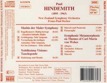 CD Paul Hindemith: Mathis Der Maler Symphony, Nobilissima Visione, Symphonic Metamorphosis 364535