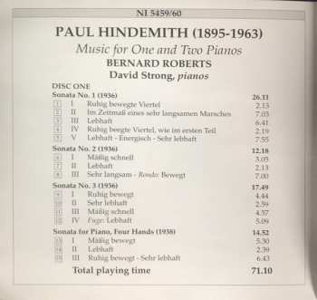 2CD Paul Hindemith: Music For One And Two Pianos 284834