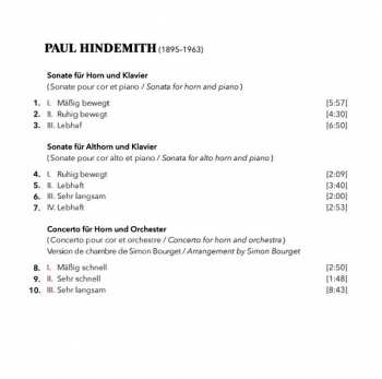CD Paul Hindemith: Musique de Chambre Pour Cor 298003