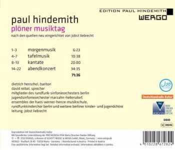 CD Paul Hindemith: Plöner Musiktag 353600