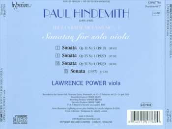 CD Paul Hindemith: Sonatas For Solo Viola 356256