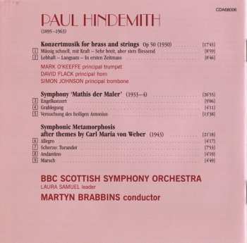 CD Paul Hindemith: Symphonic Metamorphosis After Themes By Carl Maria Von Weber ∙ Konzertmusik For Brass And Strings ∙ Mathis Der Maler 318862