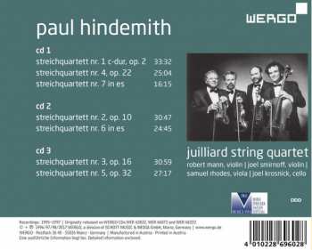 3CD Paul Hindemith: The String Quartets 177250