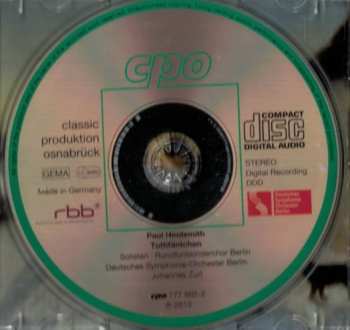 CD Paul Hindemith: Tuttifäntchen 447102