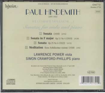 CD Paul Hindemith: Viola Sonatas 329128