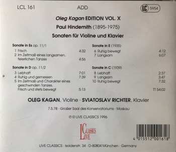 CD Paul Hindemith: Violin Sonatas 188972