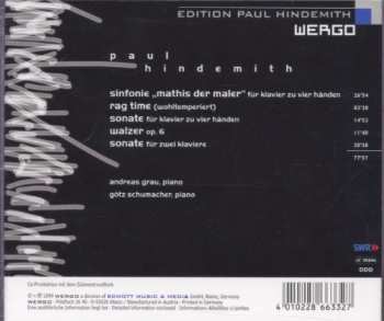 CD Paul Hindemith: Werke Für Zwei Pianisten 280881
