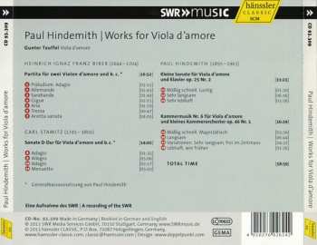 CD Paul Hindemith: Works For Viola d'Aamore 326879