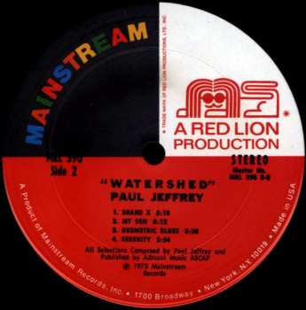 CD Paul Jeffrey: Watershed