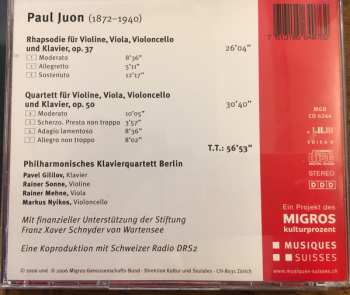 CD Paul Juon: Klavierquartette 327324