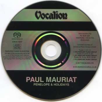 SACD Paul Mauriat: Penelope & Holidays 286526