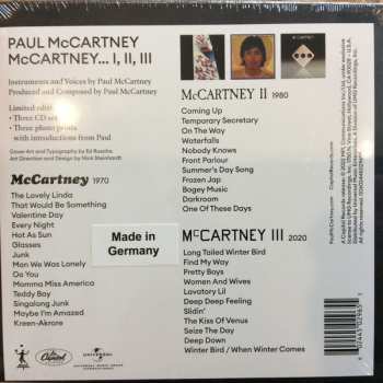 3CD/Box Set Paul McCartney: McCartney I II III LTD 353708