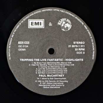 LP Paul McCartney: Tripping The Live Fantastic - Highlights!  542690