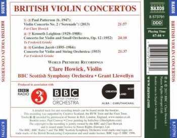 CD Paul Patterson: British Violin Concertos 330398