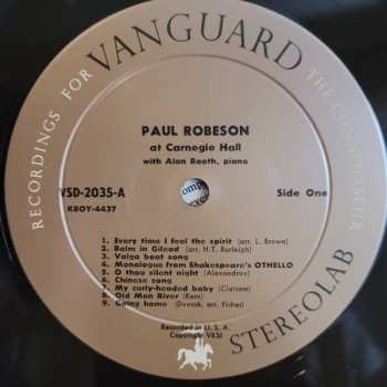 LP Paul Robeson: At Carnegie Hall 535071