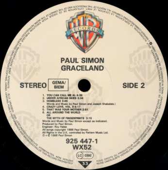 LP Paul Simon: Graceland 412042