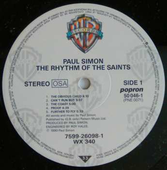 LP Paul Simon: The Rhythm Of The Saints 374362