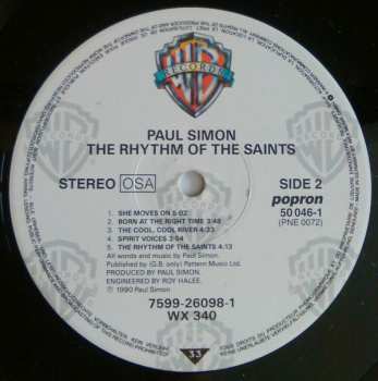 LP Paul Simon: The Rhythm Of The Saints 374362