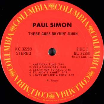 2LP Paul Simon: There Goes Rhymin' Simon LTD 143007