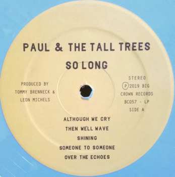 LP Paul & The Tall Trees: So Long LTD | CLR 441302