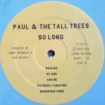 LP Paul & The Tall Trees: So Long LTD | CLR 441302