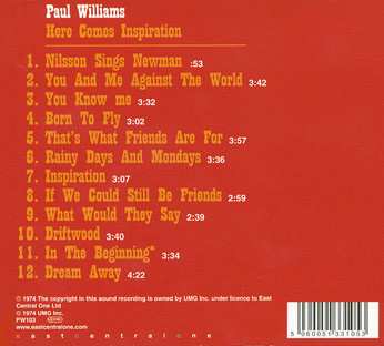 CD Paul Williams: Here Comes Inspiration 248588