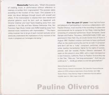 CD Pauline Oliveros: The Roots Of The Moment 357417