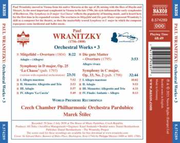CD Pavel Vranický: Orchestral Works • 3 257441