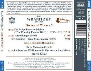 CD Pavel Vranický: Orchestral Works • 5 531477