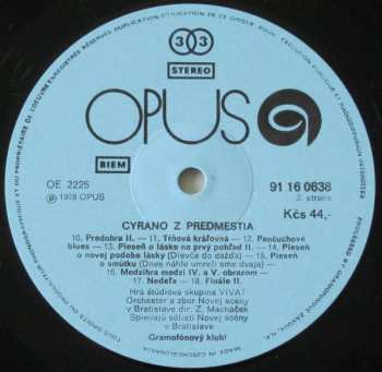 LP Pavol Hammel: Cyrano Z Predmestia 42550