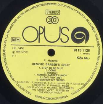 LP Pavol Hammel: Remote Barber's Shop