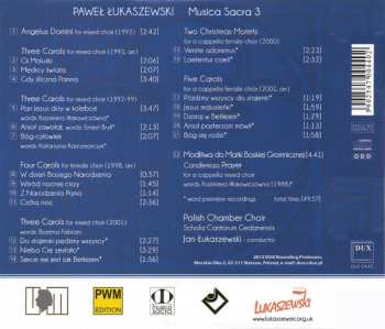 CD Paweł Łukaszewski: Musica Sacra 3: Carols & Motets 324185