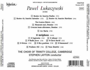 CD Paweł Łukaszewski: O Antiphons And Other Choral Works 287086