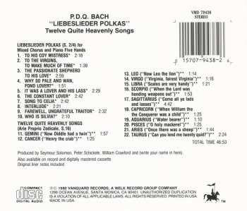 CD P.D.Q. Bach: Liebeslieder Polkas - Twelve Quite Heavenly Songs