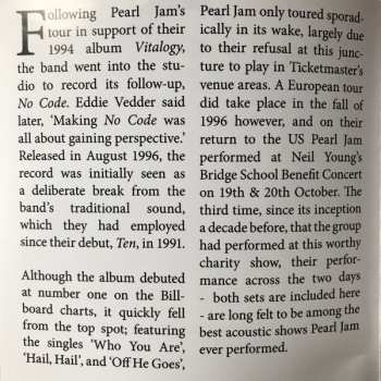 CD Pearl Jam: Bridging The Gap