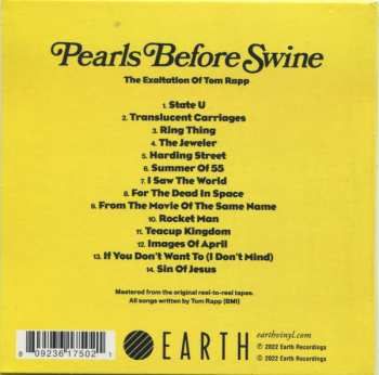 CD Pearls Before Swine: The Exaltation Of Tom Rapp 353359