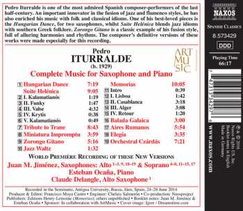 CD Pedro Iturralde: Complete Music For Saxophone And Piano 330519