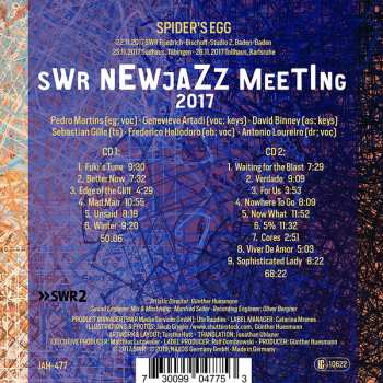 2CD Pedro Martins: Spider's Egg (SWR Newjazz Meeting 2017) 111611