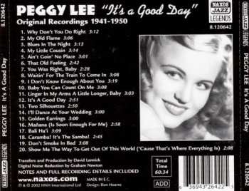 CD Peggy Lee: It's A Good Day (Original Recordings 1941 - 1950) 259479