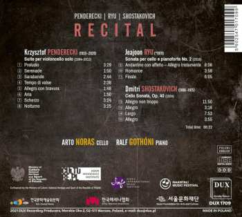 CD Dmitri Shostakovich: Recital